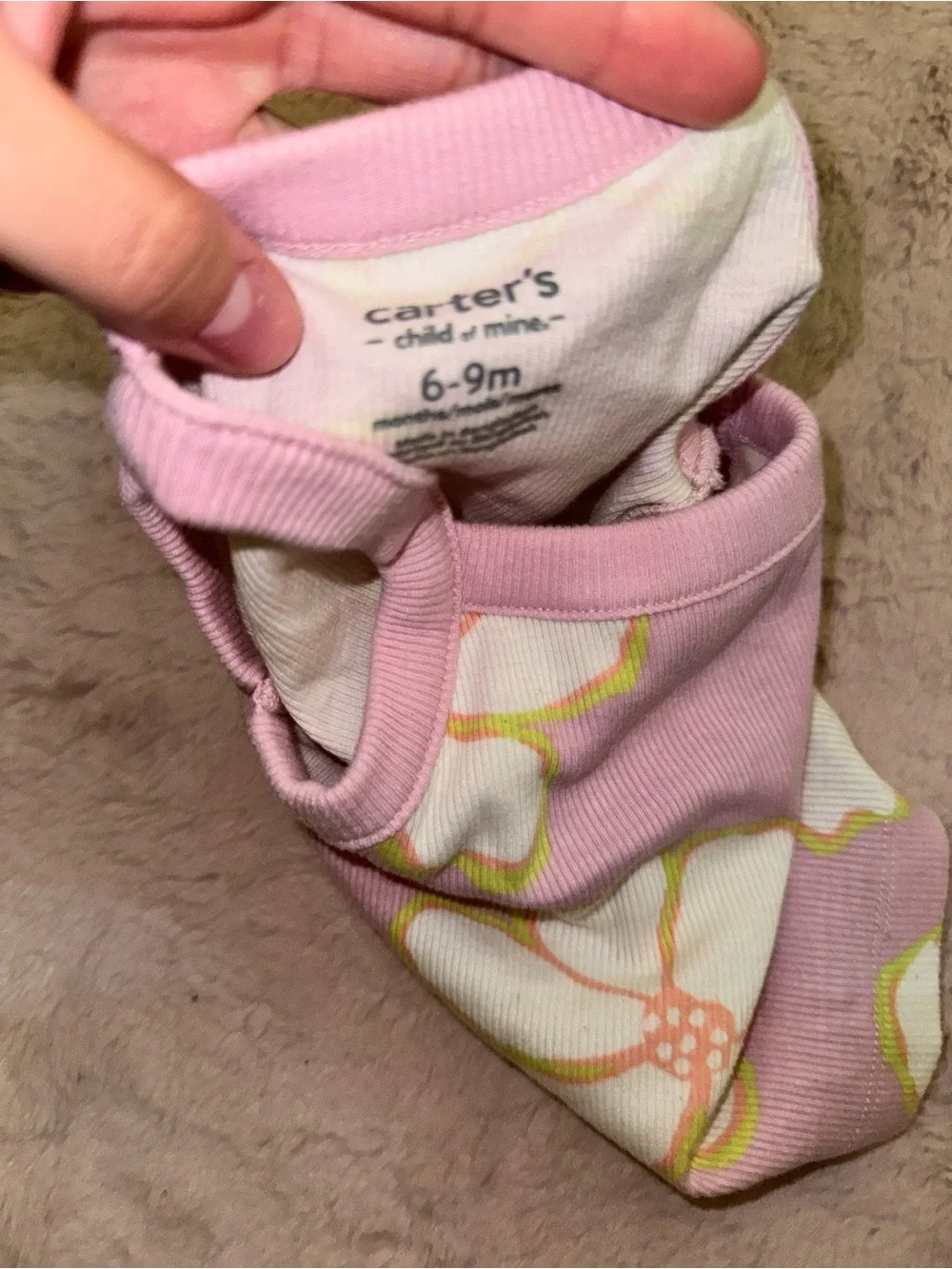 Carter's Pink Floral Tank Top, Skirted Bloomers & White Ruffle Bodysuit Set